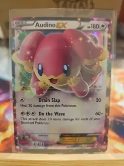 Pokemon TCG Audino EX Fates Collide Holo Ultra Rare Card 84/124 - Image 1