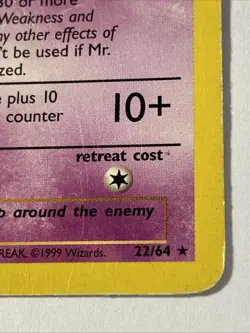 MR. MIME Pokemon TCG Trading Card - RARE - 22/64 Jungle - Image 2