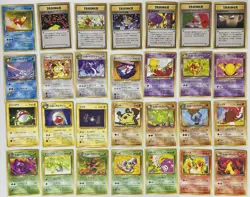Pokemon Pocket Monster Japanese Team Rocket 28 Card Lot LP - Image 1