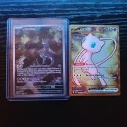 Pokemon TCG - 151 UPC Promo Cards - Metal Mew and Full Art Mewtwo Promo - Image 1