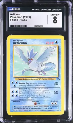 Legendary Birds Trio Zapdos CGC 7, Moltres CGC 7.5, Articuno CGC 8 Pokemon Cards - Image 2
