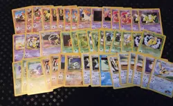 Pokemon card lot 308 cards. Neo Genesis, E-reader cards, Rocket, Gym Challenge, - Image 3