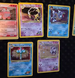 Pokemon card lot 308 cards. Neo Genesis, E-reader cards, Rocket, Gym Challenge, - Image 5