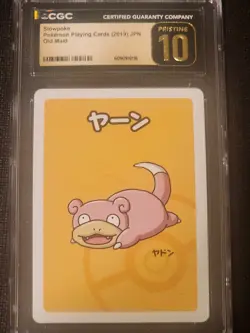 Slowpoke Pokemon Cgc Pristine 10 2019 Old Maid Japanese Card RED BACK - Image 1