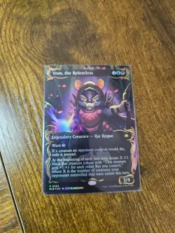 Vren, the Relentless (Borderless) (Raised Foil) Bloomburrow Foil MTG Card NM - Image 3