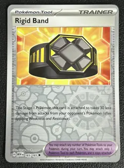 Rigid Band 165/165 Scarlet & Violet 151 Reverse Holo Pokemon TCG Card NM - Image 1
