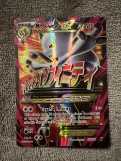 Pokemon TCG M Mewtwo EX Full Art Holo Ultra Rare Card PSA 7 160/162 Breakthrough - Image 1