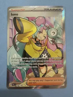 Pokemon TCG Iono Scarlet & Violet Paldea Evolved Holo Ultra Rare Card 254/193 - Image 1
