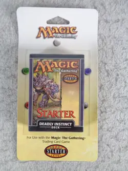 Magic The Gathering Starter Level DEADLY INSTINCT Deck Sealed On Cardstock - Image 1