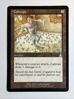 Moderate Play, English MTG Regular Caltrops Urza's Destiny Magic the Gathering - Image 1