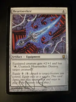 Heartseeker LP SIGNED Darksteel MTG FREE SHIPPING - Image 1