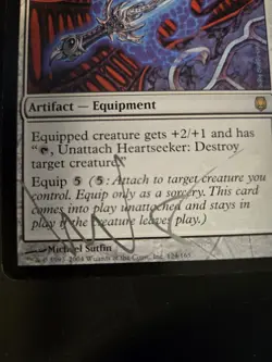 Heartseeker LP SIGNED Darksteel MTG FREE SHIPPING - Image 3