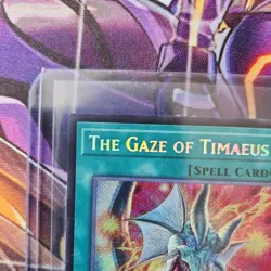 Yu-Gi-Oh The Gaze of Timaeus Secret Rare 1st Edition Mint MZMU - Image 3