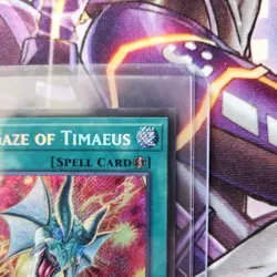 Yu-Gi-Oh The Gaze of Timaeus Secret Rare 1st Edition Mint MZMU - Image 4