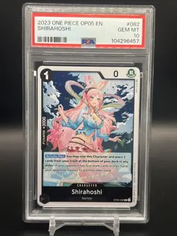 2023 One Piece Awakening Of The New Era Op05-082 Shirahoshi Rare PSA 10 Gem Mint - Image 1