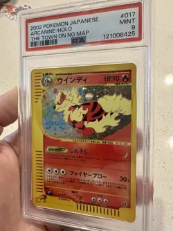 Pokemon Arcanine 016/092 The Town On No Map 2002 PSA 9 Japanese Card - Image 2