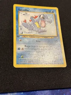 Totodile 80/111 Common 1st Edition Neo Genesis Pokemon Card MP - Image 4