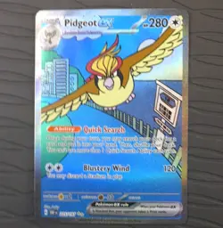 Pidgeot ex Special Illustration Rare Obsidian Flames 225/197 NM Pokemon Card - Image 1