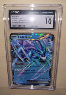 CGC 10 Suicune ex 010 / 034 Pokemon TCG Classic Holo Legendary Card - Image 1