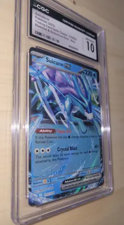 CGC 10 Suicune ex 010 / 034 Pokemon TCG Classic Holo Legendary Card - Image 3