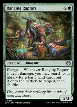 4 x Ranging Raptors - Commander: The Lost Caverns of Ixalan - NM-Mint - MTG - Image 1
