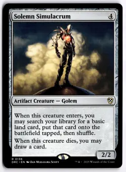 Solemn Simulacrum NM DRC Commander: Aetherdrift MTG - Image 1