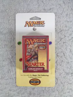 Magic The Gathering Starter Level Goblin Assault Deck Sealed On Cardstock 1999 - Image 1