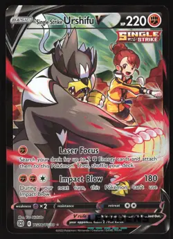 Single Strike Urshifu V - TG18/TG30 - Full Art - Brilliant Stars - Pokemon Card - Image 1