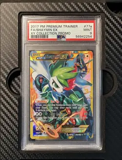 2017 Pokemon Premium Trainer Shaymin EX 77a/108 XY Collection Promo PSA 9 - Image 1