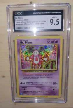 CGC 9.5 Mr. Mime 013 / 034 Blastoise Suicune Ex Deck Holo Pokemon TCG MINT + - Image 1