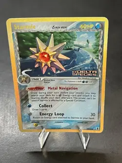 Pokemon Starmie Delta Species 15/113 60 HP Metal Stage 1 Card Pokemon TCG - Image 3