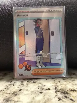 Pokemon TCG Amarys 170/131 Prismatic Evolutions Special Illustration Card NM - Image 1