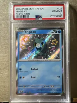 2024 Pokemon Paf En Frigibax Shiny Rare #128 Psa Graded 10 GEM MT - Image 1