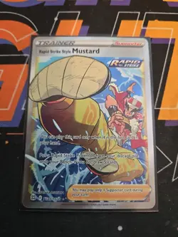 Holo Rapid Strike Style Mustard TG27/TG30 Ultra Rare Brilliant Stars Pokemon TCG - Image 1