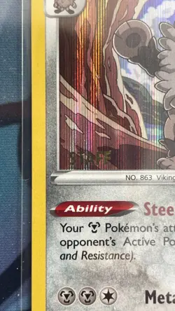 NM Galarian Perrserker STAFF Promo Prerelease Pokemon SWSH Black Star SWSH008 - Image 2