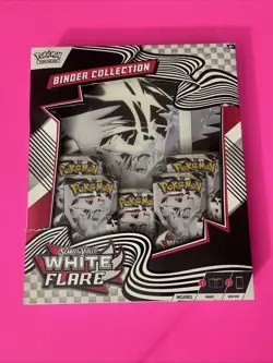 2 Pokemon Black Bolt White Flare Unova Mini Tins & White Flare Binder Collection - Image 1