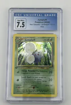 Jumpluff Neo Genesis 1st Edition 7/111 Holo Pokemon 2000 CGC 7.5 Near MINT+ - Image 1