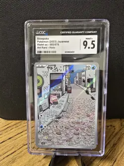 CGC 9.5 Mint + Slowpoke 082/078 Sv1v: Violet Ex Holo Pokemon Japanese - Image 1