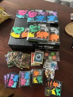 Pokemon TCG: Evolving Skies ETB - 8 Booster Packs - Read Desc, 2 Boxes Of Goodie 820650808944 - Image 2