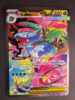 Mega Venusaur EX Special illustration Rare 177/132 Pokemon Mega Evolution SAR EN - Image 1
