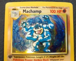 Pokemon TCG-Rare Machamp 8/102, Base Set, Holo, 1st Edition #1 - Image 5