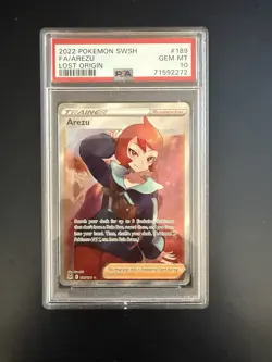 Pokemon Arezu Lost Origin Ultra Rare Full Art Holo PSA 10 189/196 - Image 1
