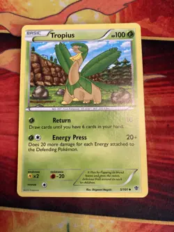 Pokemon Plasma Blast Tropius 5/101 Uncommon NM-non Holo - Image 1