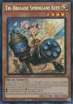 Yu-Gi-Oh! Tri-Brigade Springans Kitt BPRO-EN025 Secret Rare - Image 1