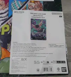 One Piece Card Game Official Playmat Vol 4 LE Sealed W Promo Card Bandai In Hand - Image 3