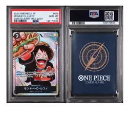 PSA 10 One Piece Monkey D. Luffy P-075 Saikyo Jump May JP Promo 2024 Gem Mint - Image 3