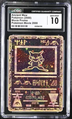 CGC 10 GEM MINT Ancient Mew 2000 Movie Promo Reverse Holo Pokemon Card - Image 1