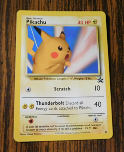 Pikachu #26 Pokemon Black Star Promo Card Pokemon League 2001 - Image 1