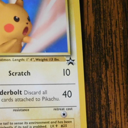 Pikachu #26 Pokemon Black Star Promo Card Pokemon League 2001 - Image 3