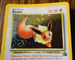 Eevee "Swirl" Holo Pokemon Black Star Promo Card #11 Pokemon League 2001 - Image 1